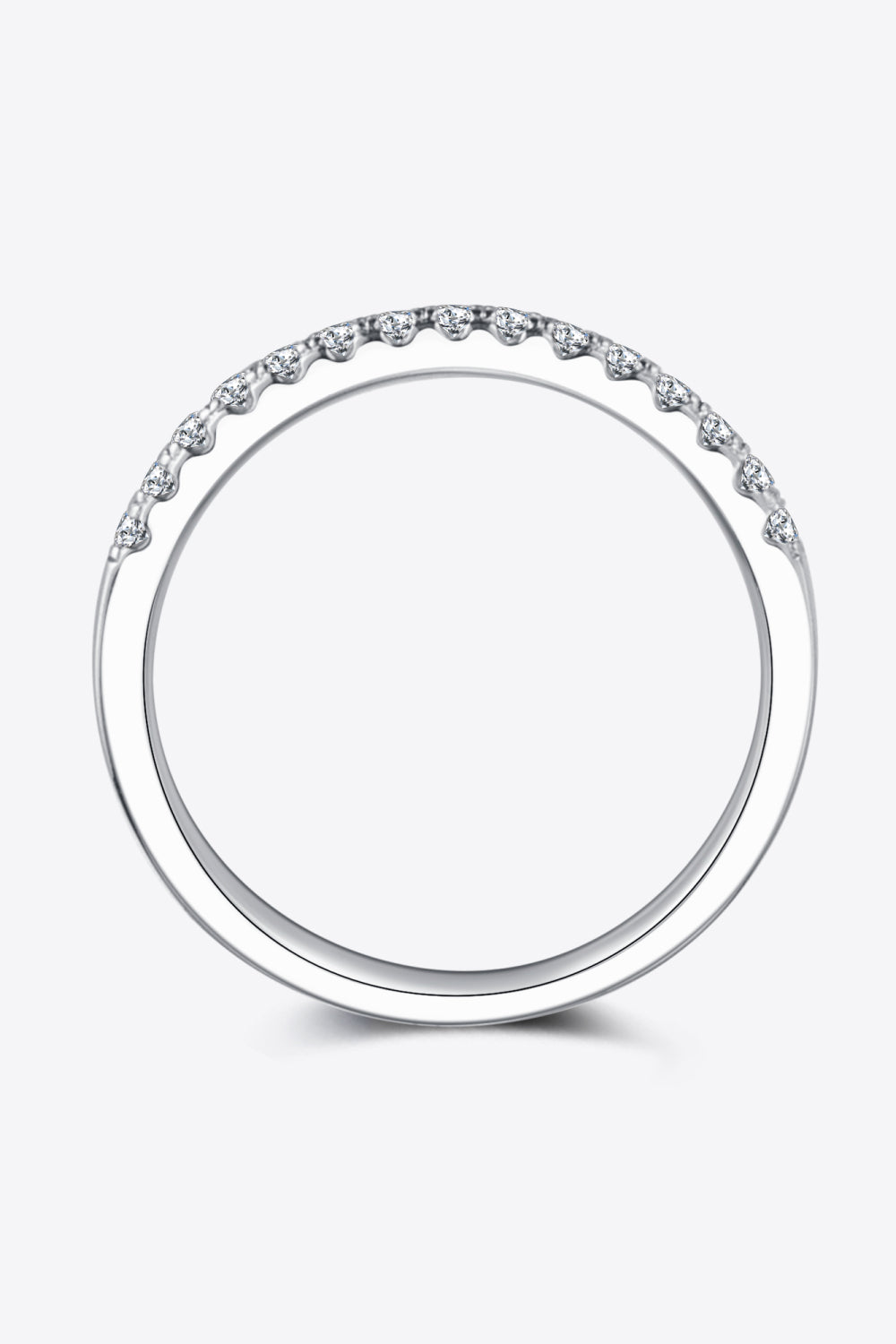 Sparkala™ Platinum-Plated Half-Eternity Ring