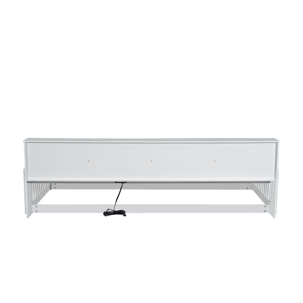 Floor Bed With Storage Cabinets And USB Ports