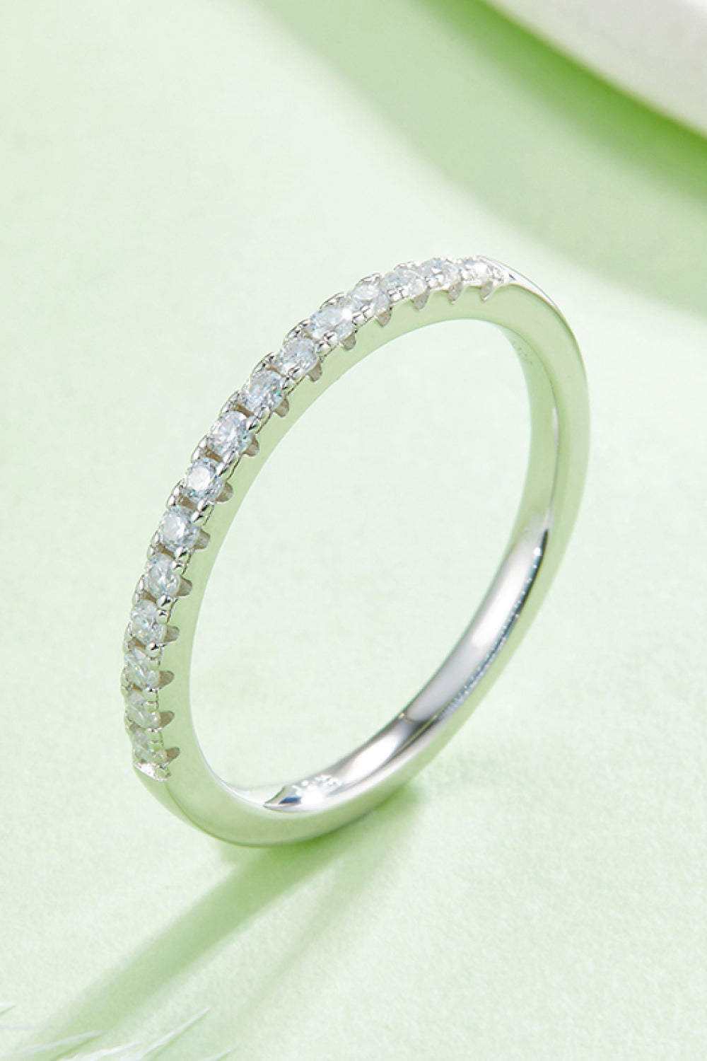 Sparkala™ Platinum-Plated Half-Eternity Ring