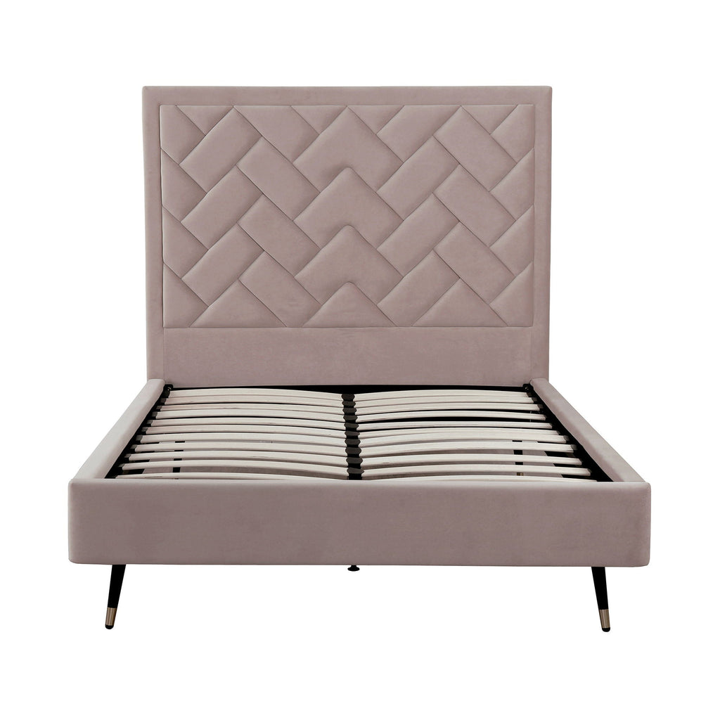 Crosby - Bed With Upholstered Headboard And Slats