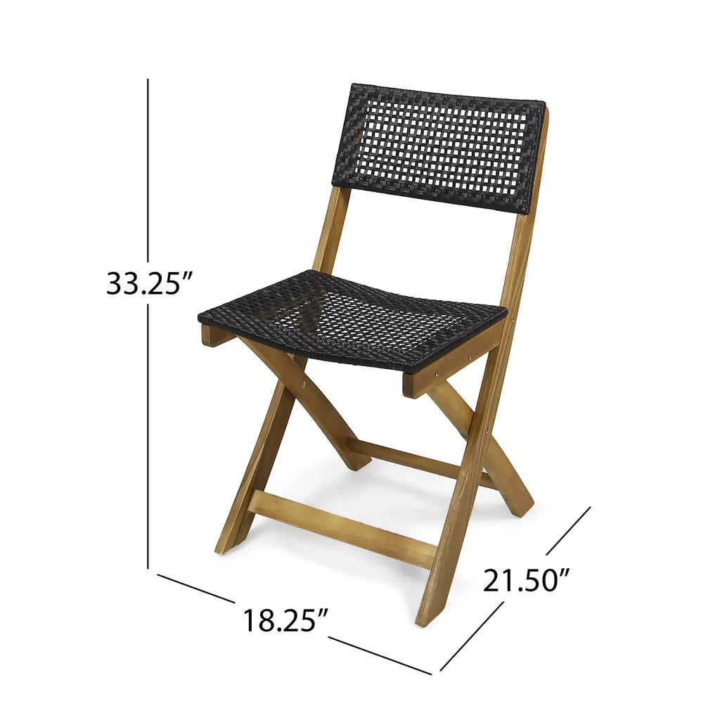 Ever Outdoor Dining Set with Dining Table and 2 Chairs