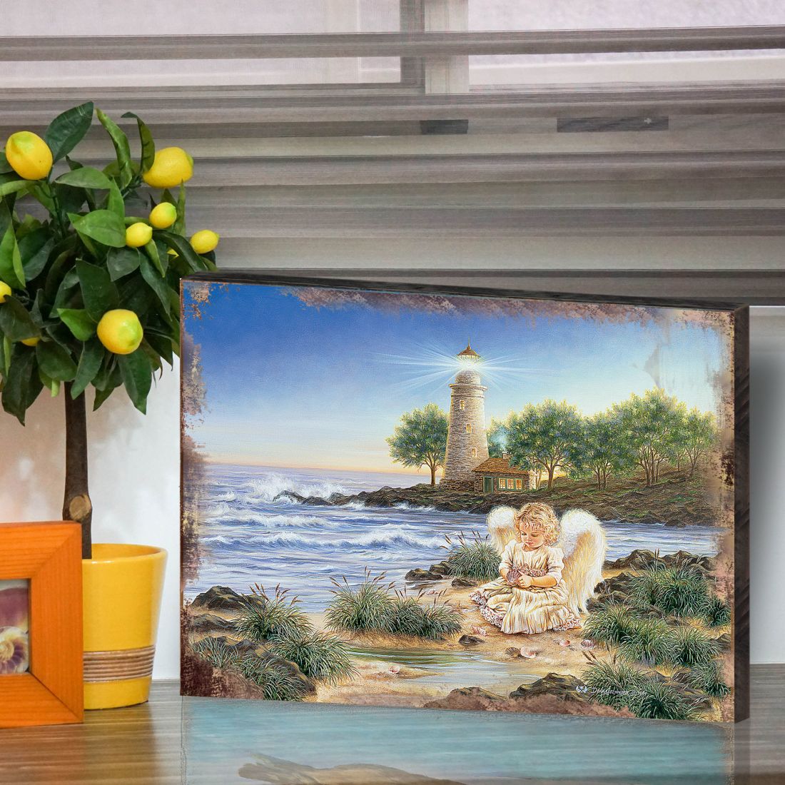 A Little Joy Art Wooden Wall Art by D. Gelsinger - Nativity Holiday Decor - 95653B-9906