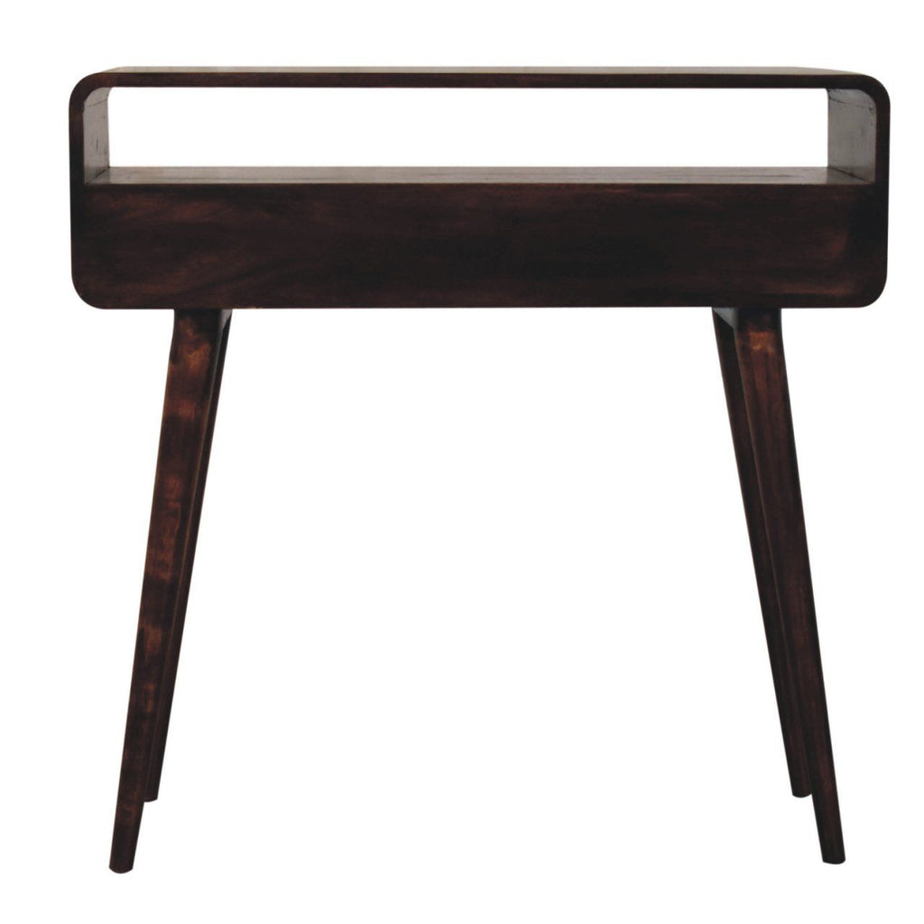 Solid Wood Curved Console Table