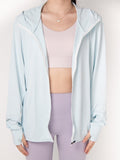 UV-protective Knitted Hooded Cardigan Sun Protection Garment