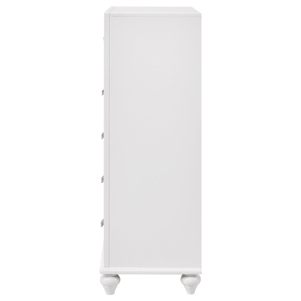 Randall - 5 Drawer Chest - White