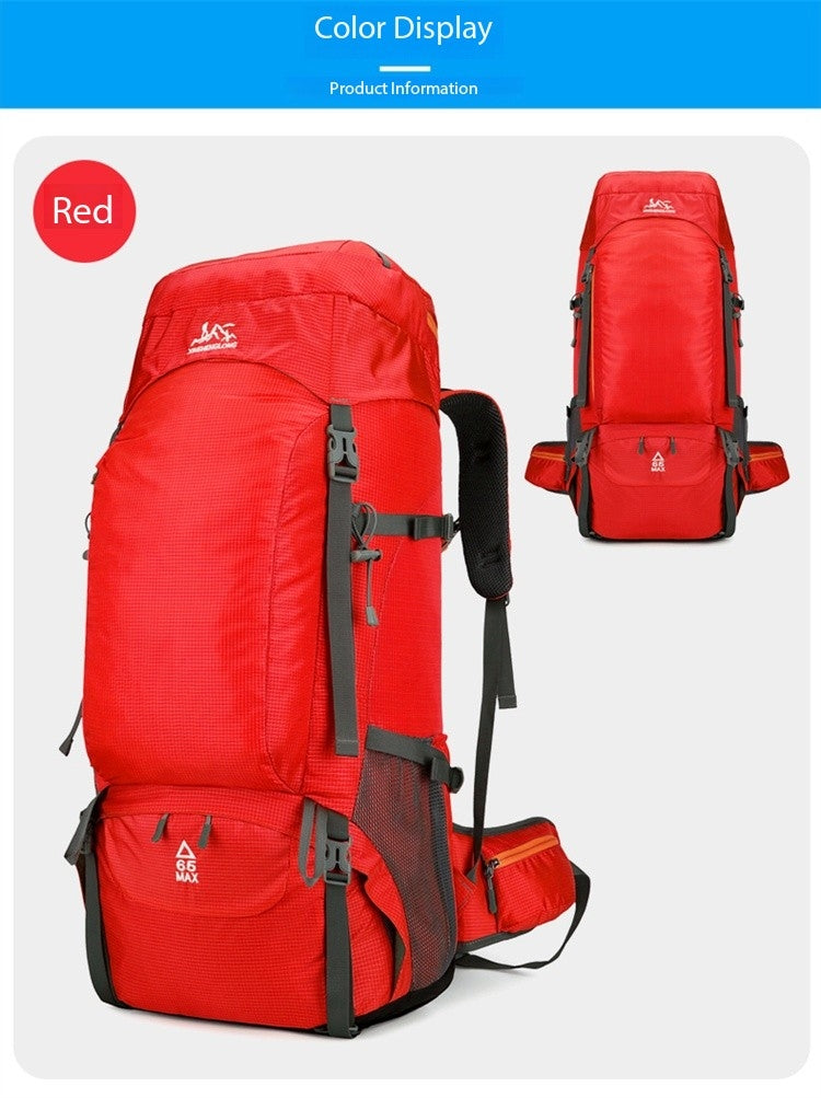 New Outdoor Mountaineering Bag Large Capacity Lightweight Waterproof Professional Hiking Camping Backpack