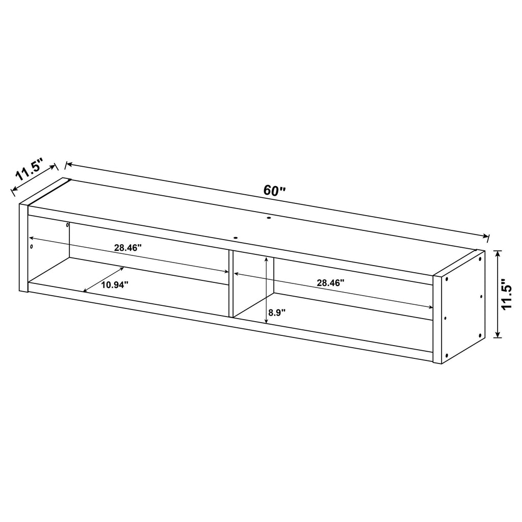 Barnaby - 4 Piece Rectangular Entertainment Center - Cappuccino