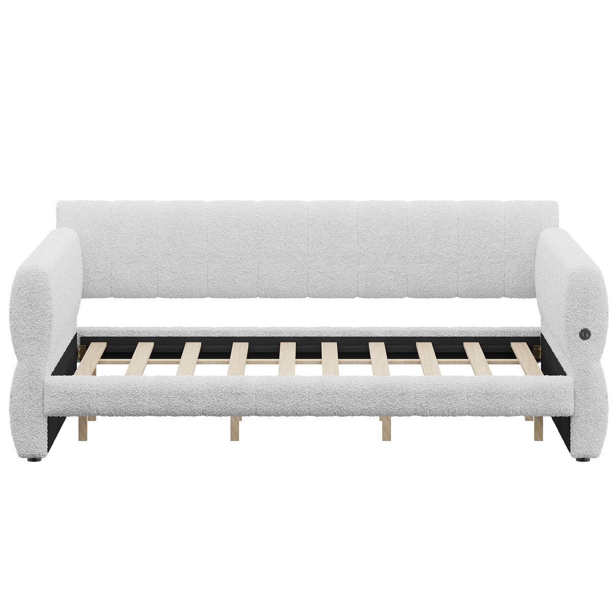 Upholstered Platform Bed With USB Charging
