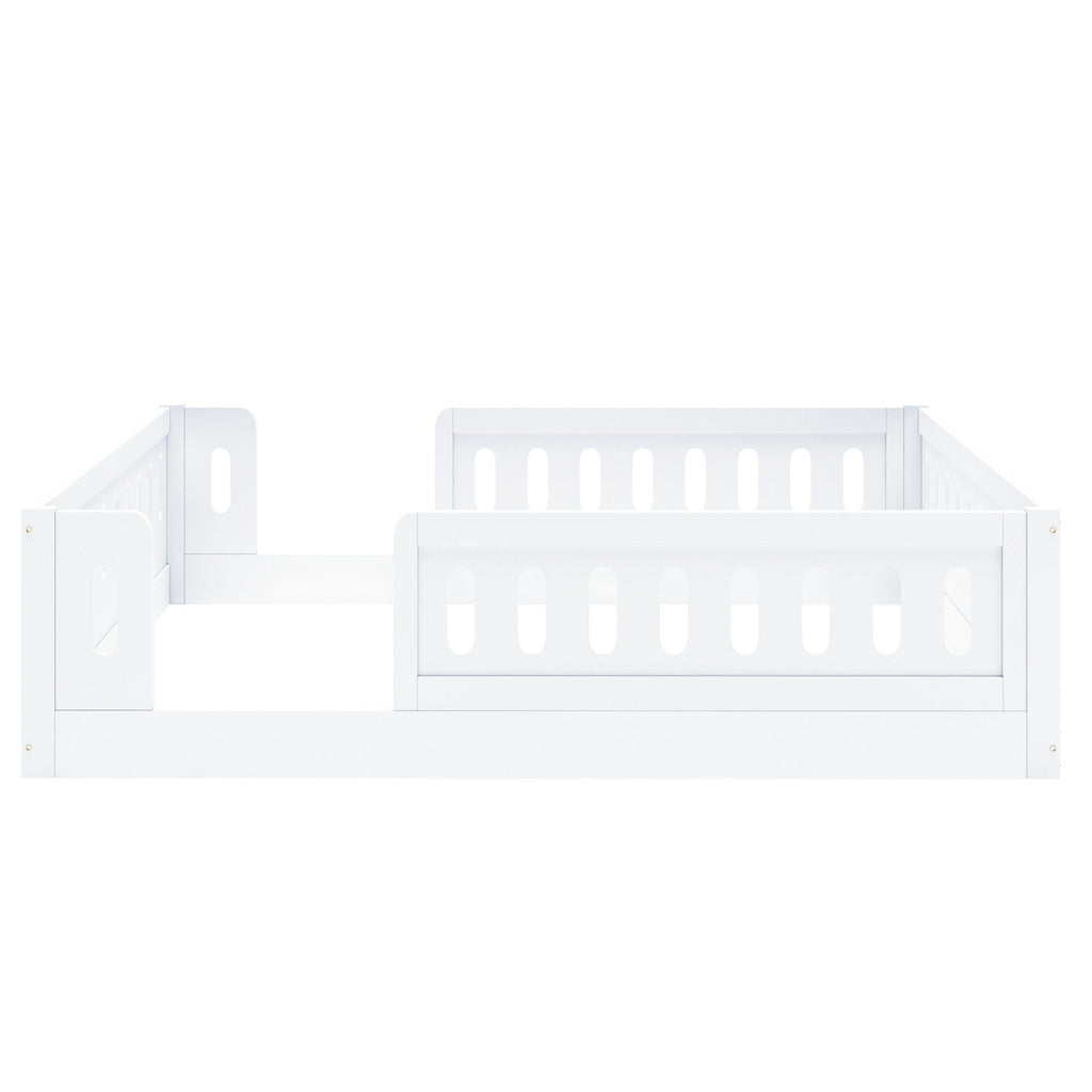 Platform Bed With Guardrail