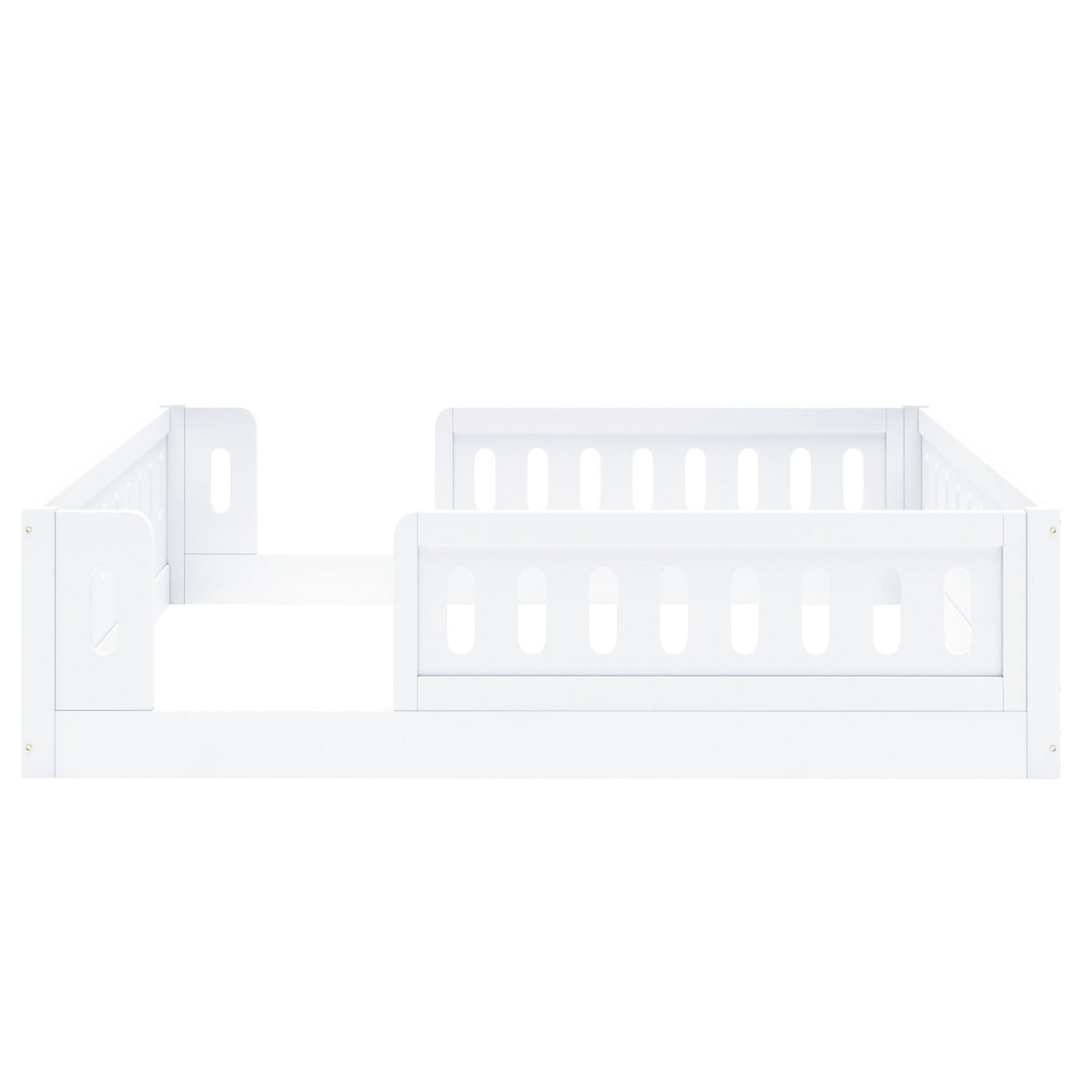 Platform Bed With Guardrail