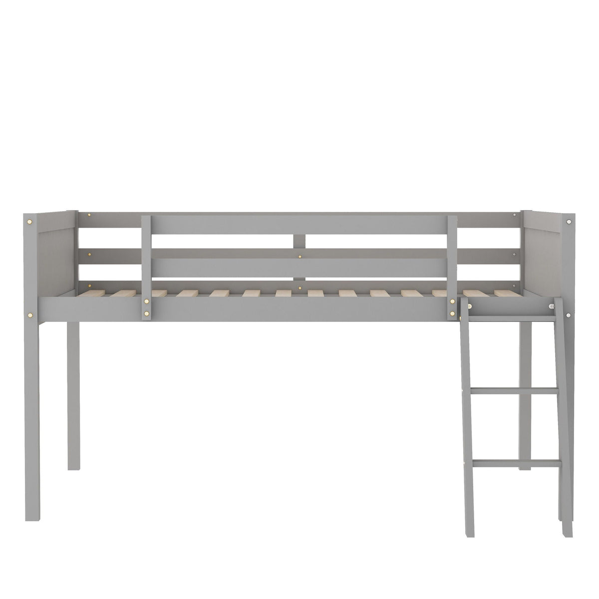 Low Loft Bed With Adjustable Ladder