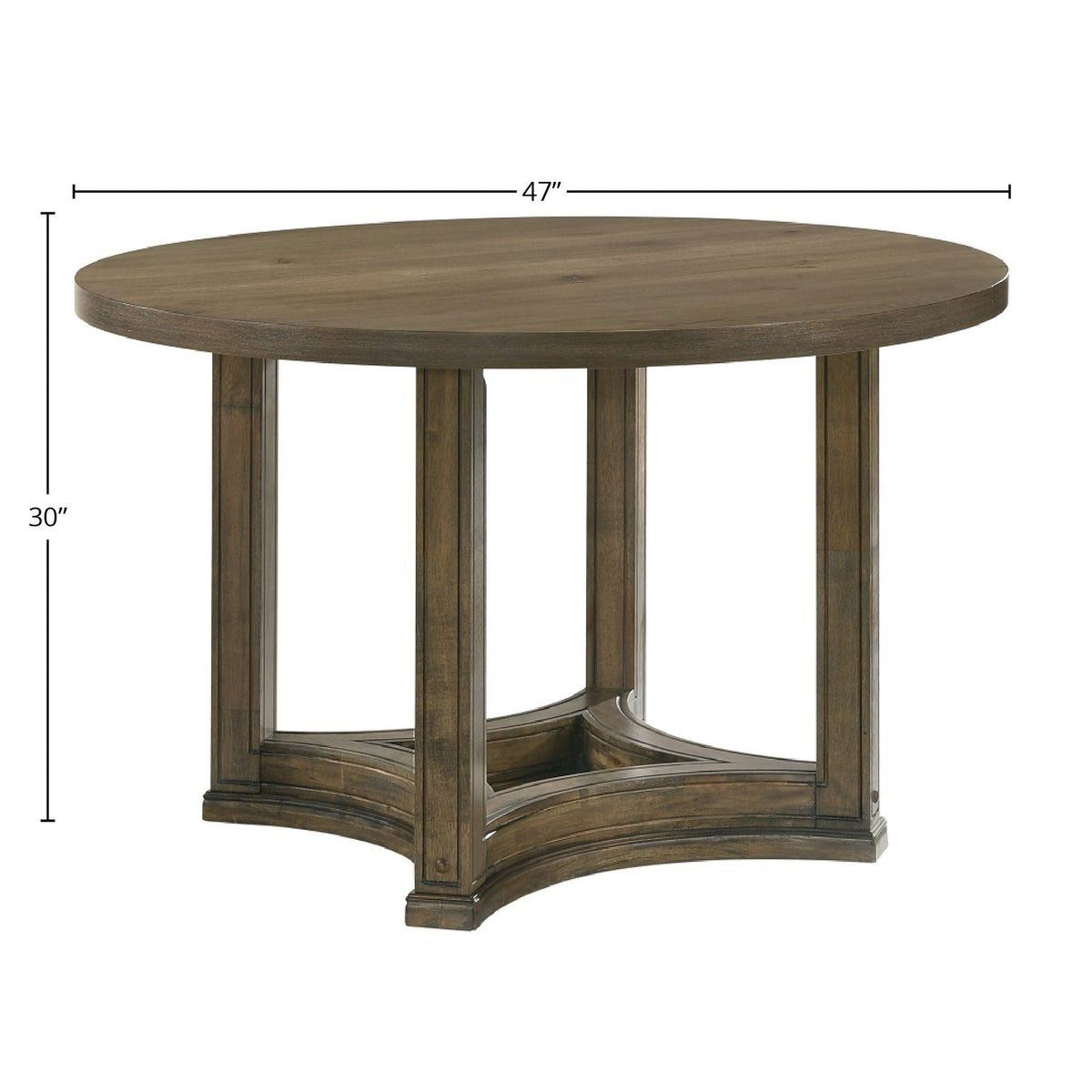 Parfield 5 Pieces Round Dining Room Set - Light Brown / Oak