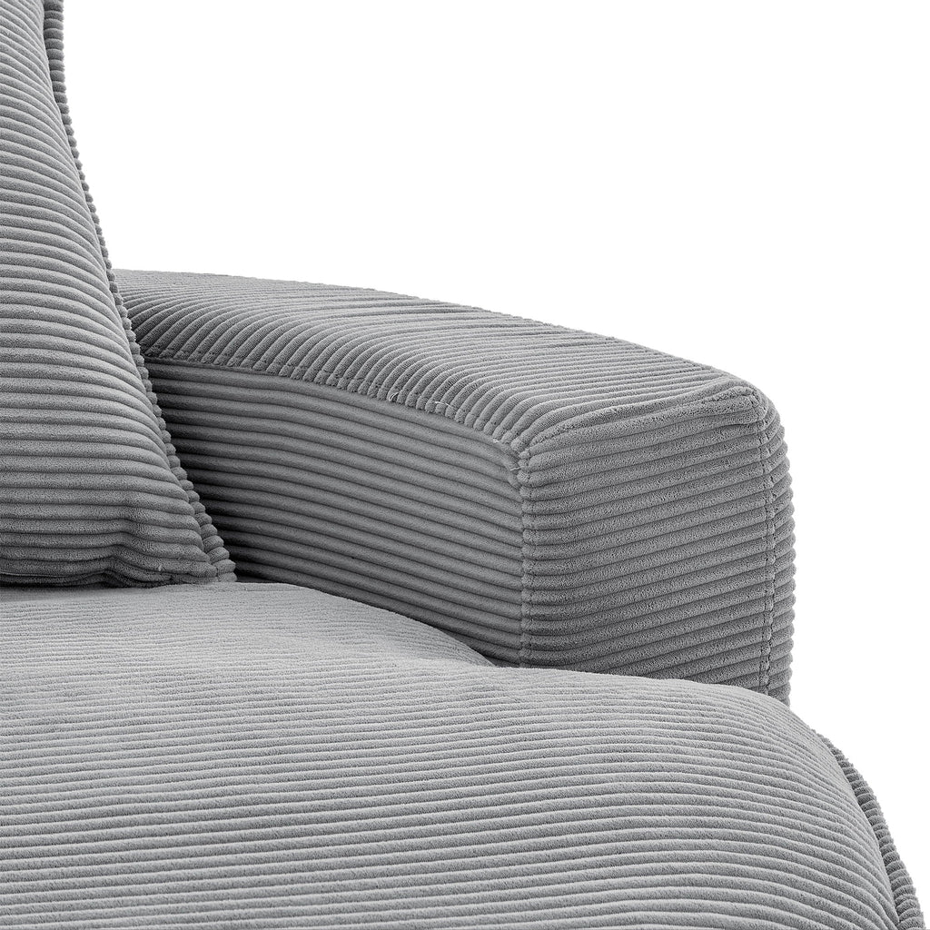 360° Swivel Accent Barrel Chair With Dual Layer Cushion And 3 Removable Pillows