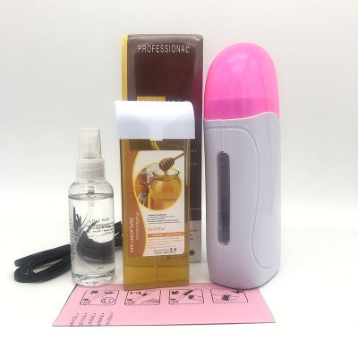 Portable Hair Removal Wax Machine – At-Home Depilatory Kit | Pink & Blue