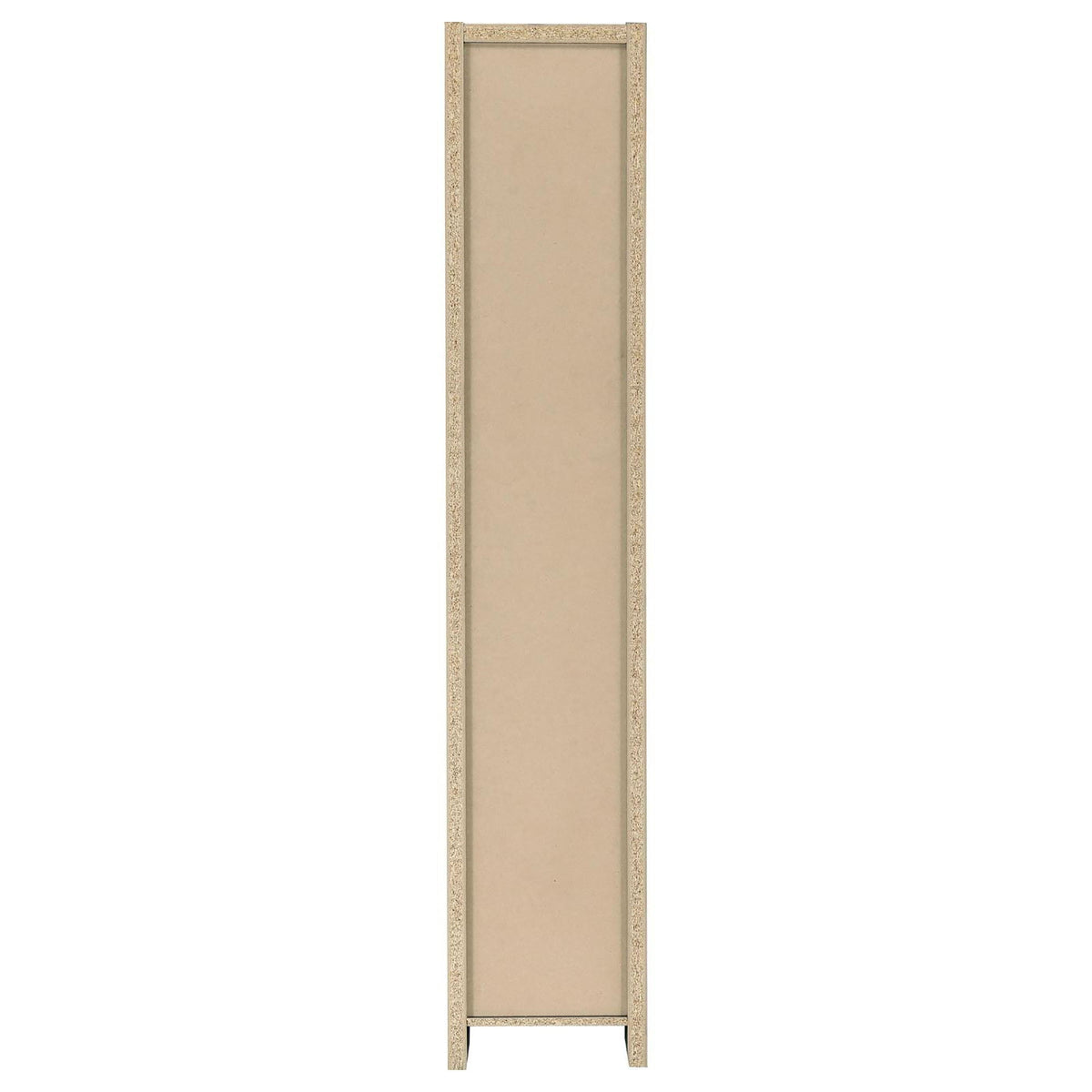 Rectangular Bookcase Tall Slim Storage With 9 Shelves - Brown