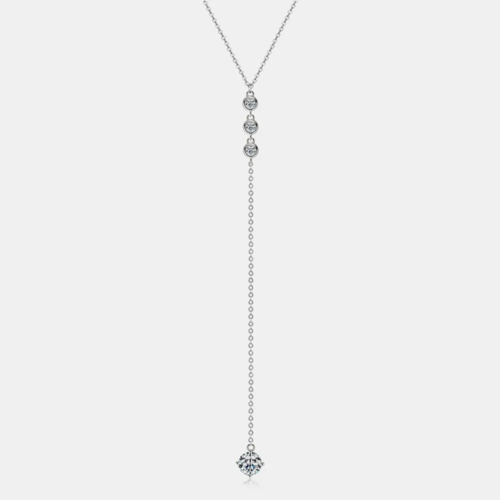 1.3 Carat Sparkala™ 925 Sterling Silver Drop Necklace