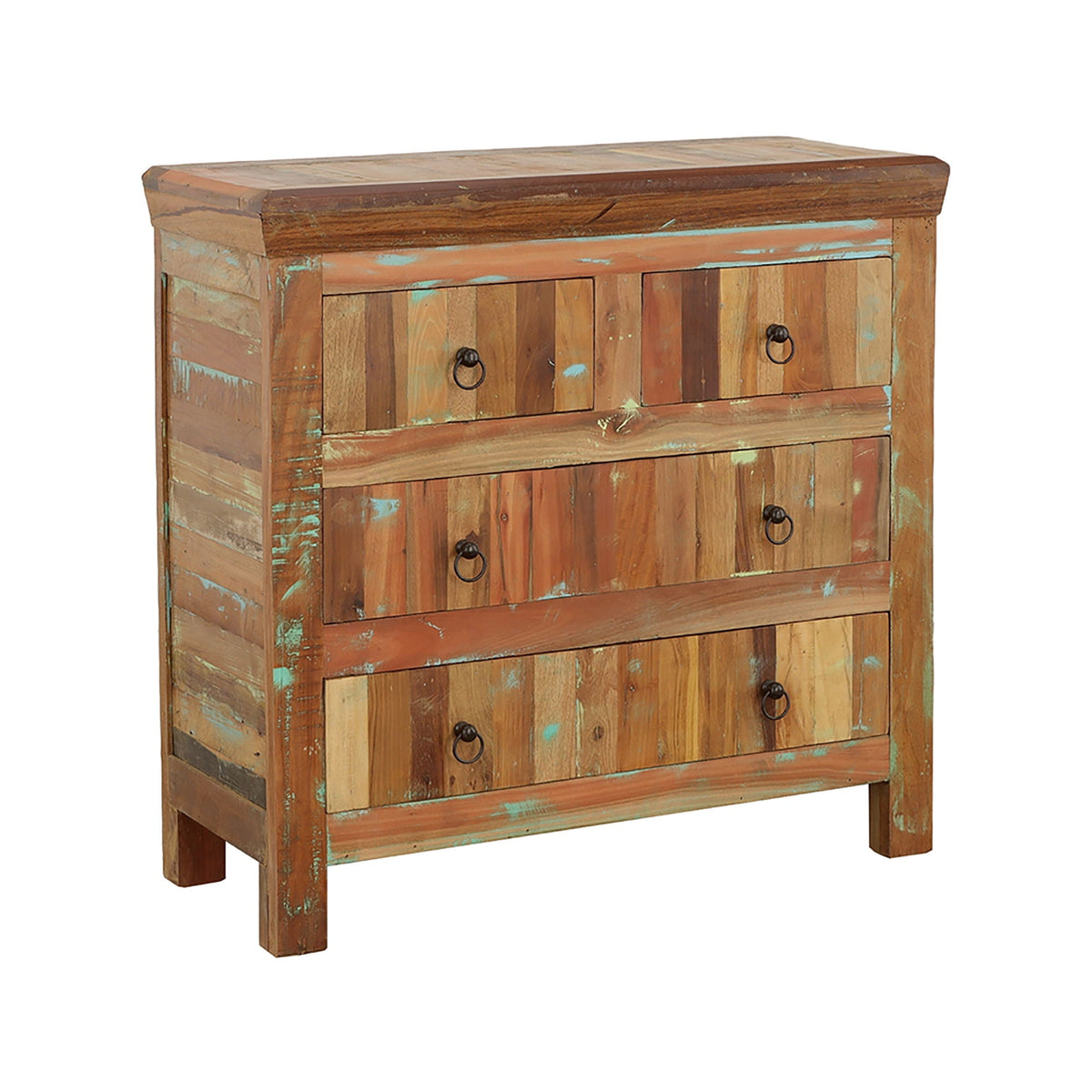 Lynden - 4 Drawer Accent Cabinet With Ring Pulls - Wood