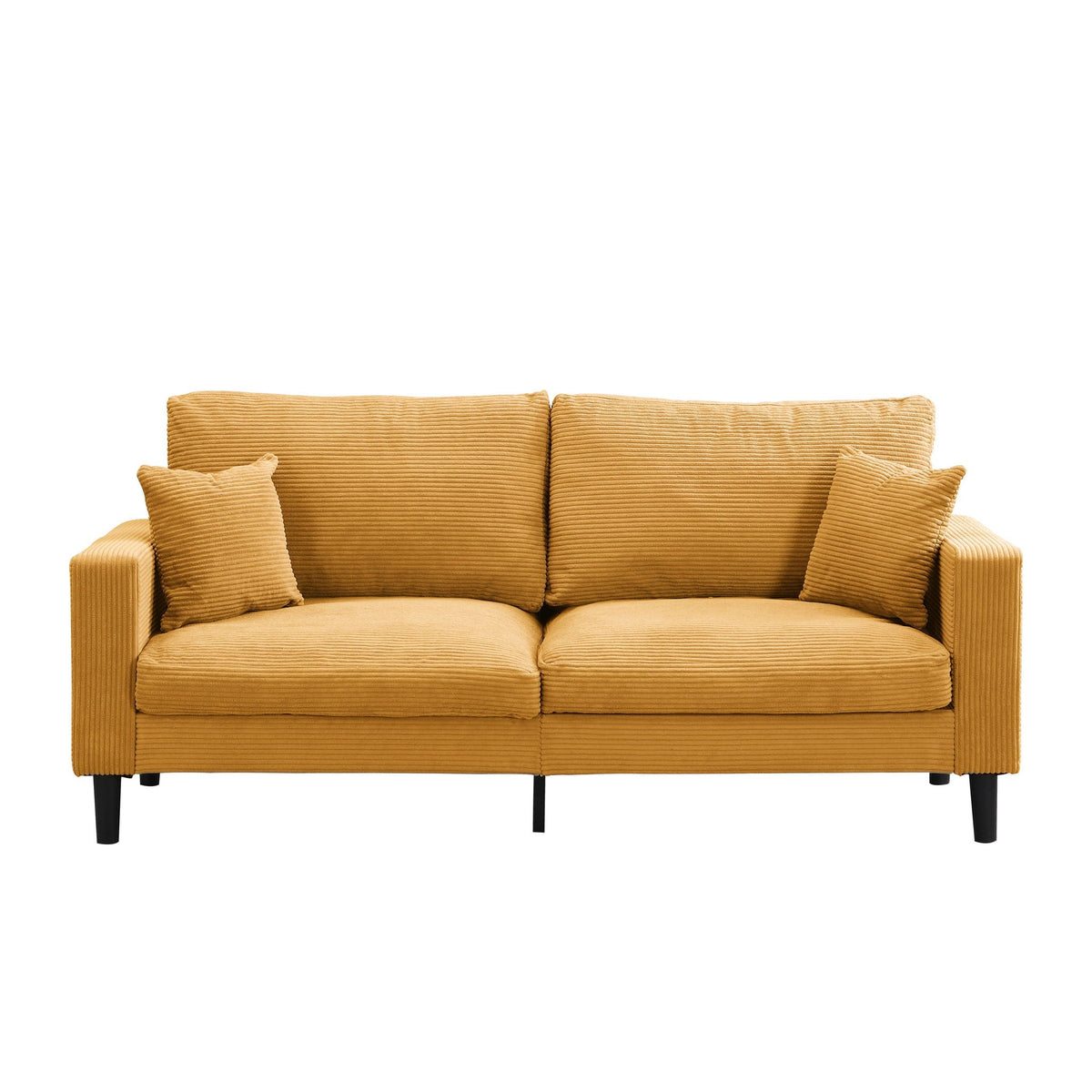 Modern Upholstered 2 Piece Sofa Set With 3 Seater And 2 Seater