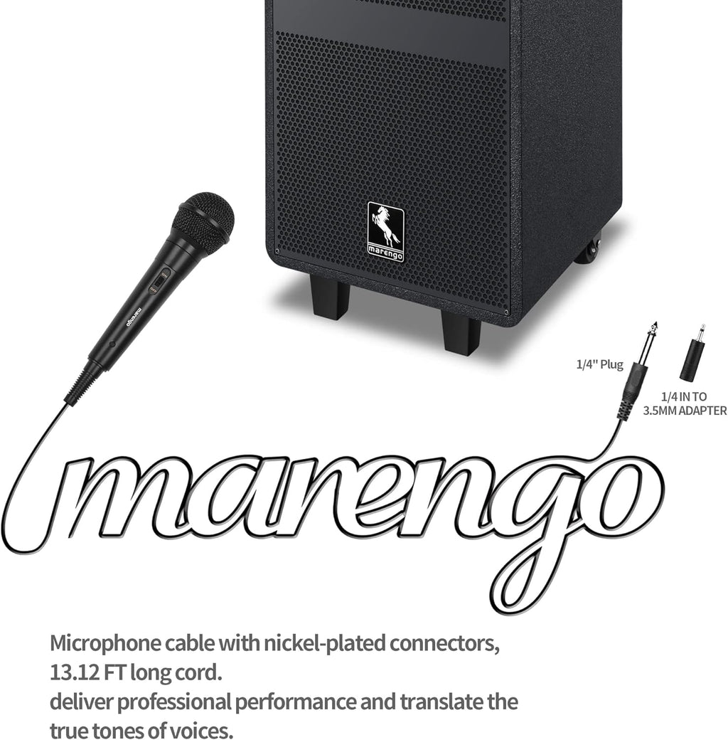Handheld Wired Microphone, Cardioid Dynamic Vocal Mic with 13Ft Cable and On/Off Switch, Ideally Suited for Speakers, Karaoke Singing Machine, Amp, Mixer