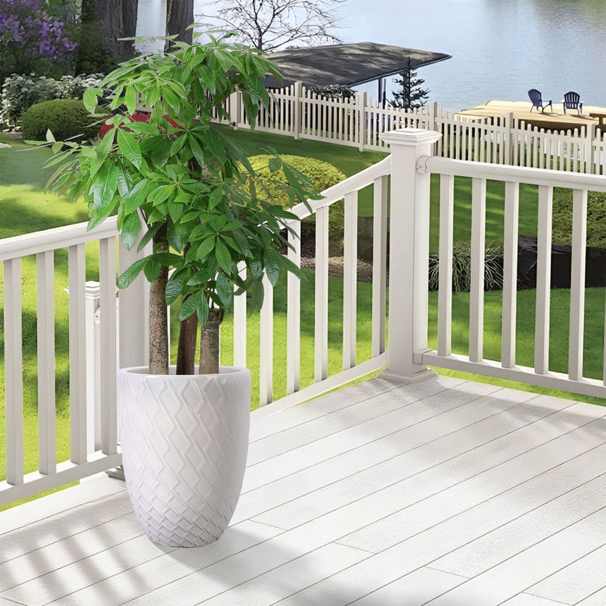 Ceramic Flowerpot, Planter For Patio, Garden, Windowsill