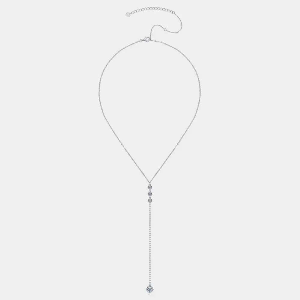 1.3 Carat Sparkala™ 925 Sterling Silver Drop Necklace