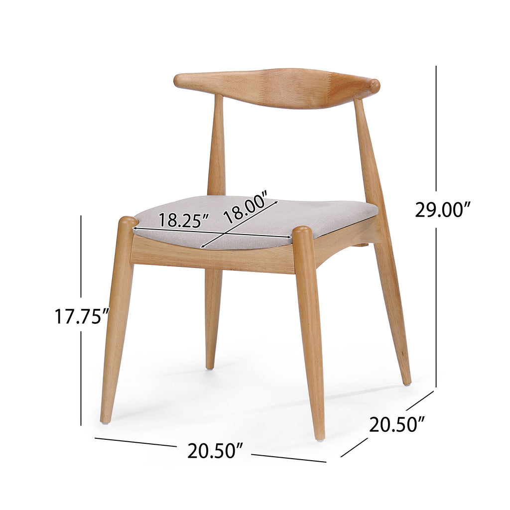 5 Piece Dining Set With Upholstered Chairs