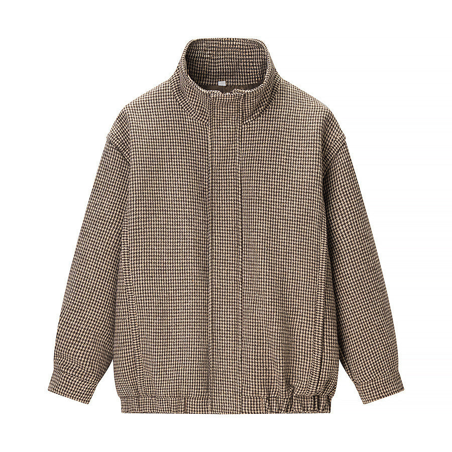 Women's Fashionable Simple All-Match Plaid Coat