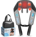 Father Day Gifts for Men, 4D Neck and Shoulder Massager with Heat, Cordless Shiatsu Back and Neck Massager for Pain Relief, Hands-Free Massage Pillow with Carry Bag
