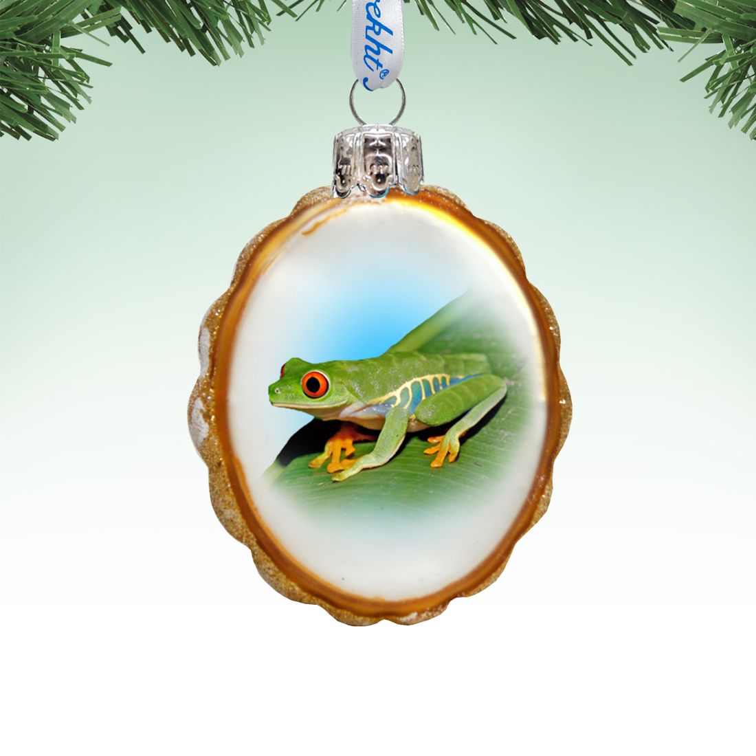 Frog Mercury Glass Ornament by G. DeBrekht - Wildlife Holiday Decor - 776281