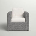 Aviara - Outdoor Club Chair Timeless Comfort With Plush Cushions - Gray Mix