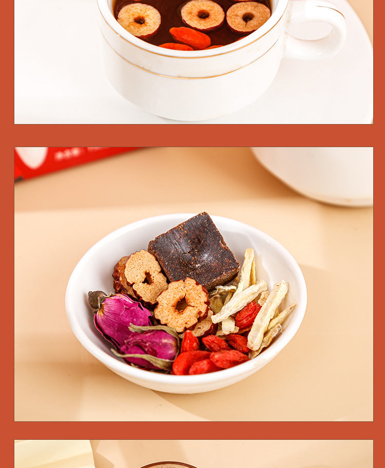 Ginger Tea With Brown Sugar Red Dates Cinnamon Wolfberry Shredded Ginger Tea Health-enhancing Herbal Tea Tea Bags