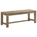 Malvika - Trestle Base Dining Bench - Brown