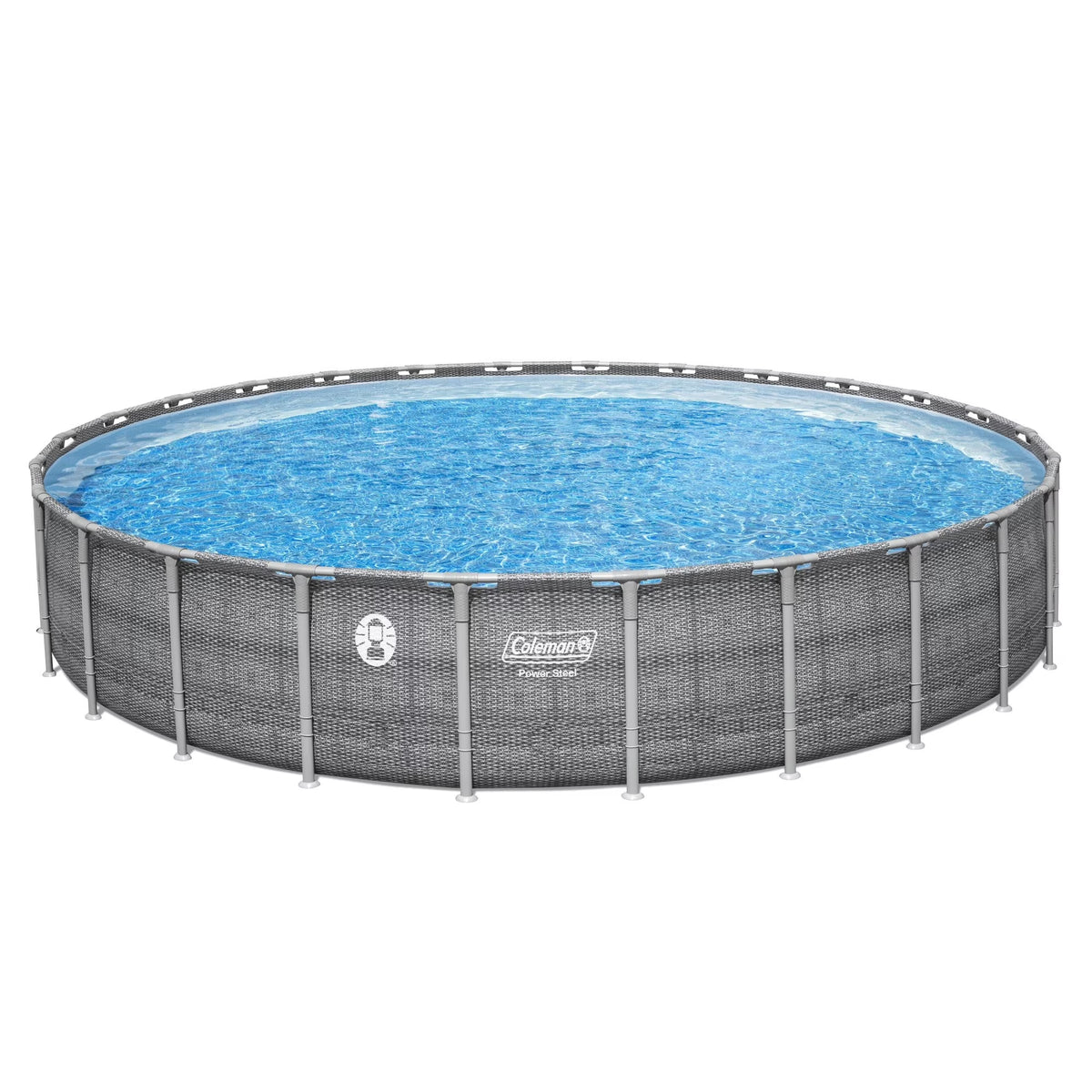 Power Steel 26' X 52" Deluxe Series Pool Set with Pump, Ladder and Cover
