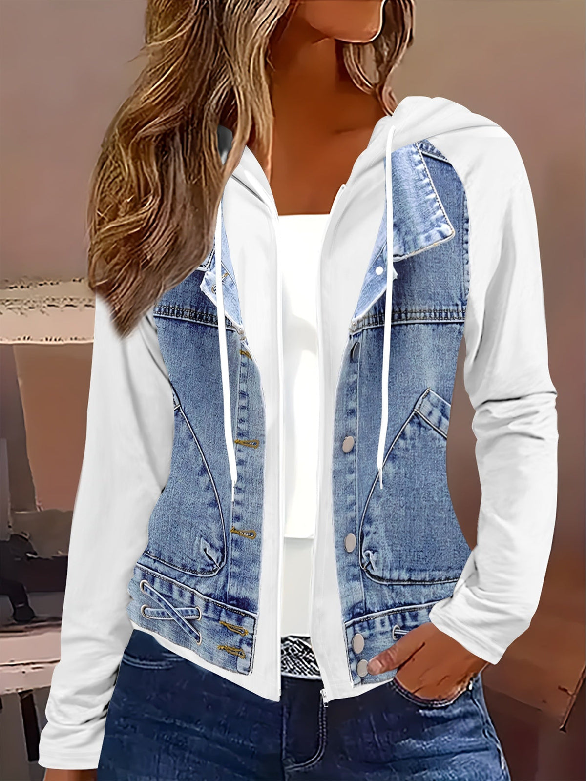 Womens Long-sleeve Hooded Jacket