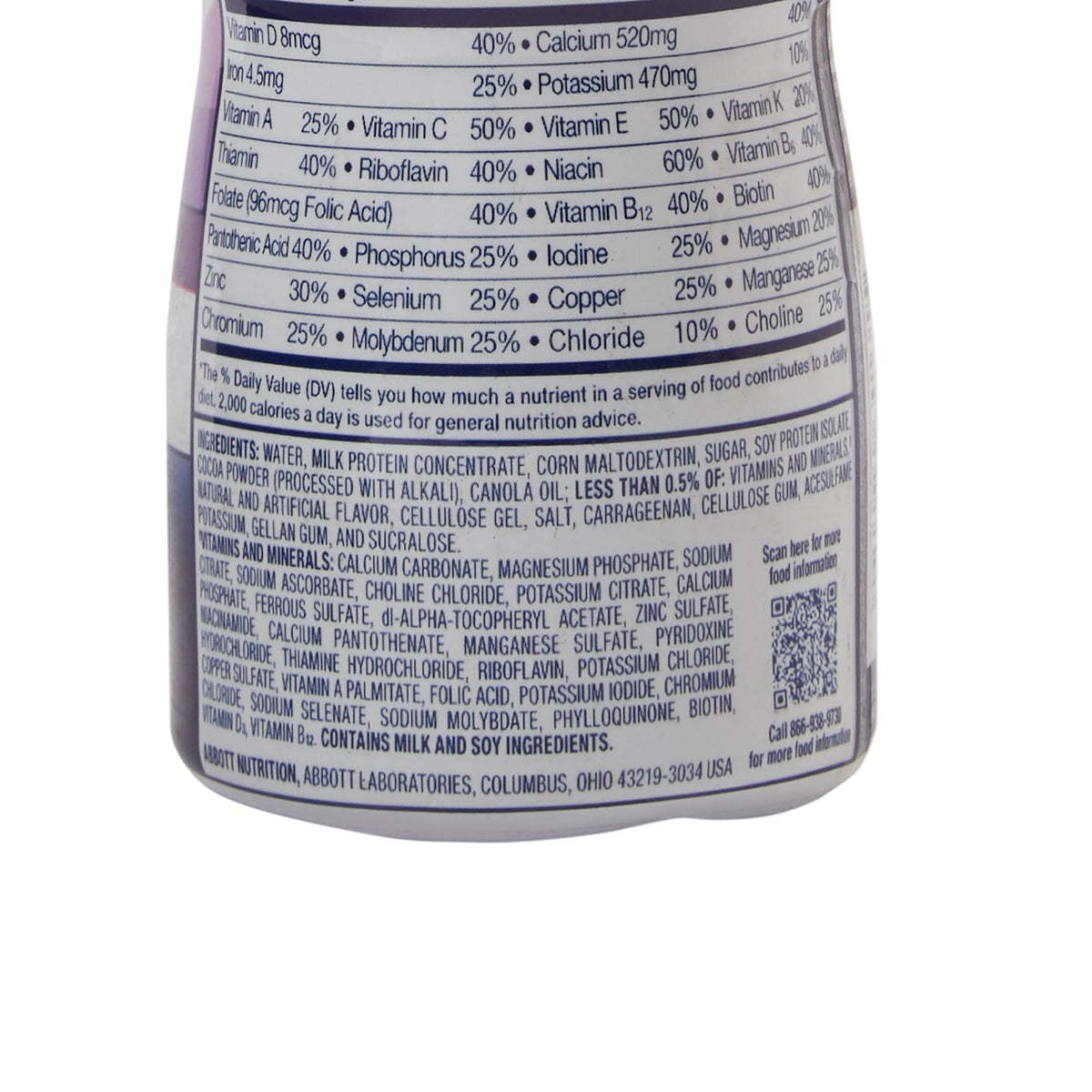 Ensure® High Protein Therapeutic Nutrition, Chocolate, 8-ounce bottle 64134