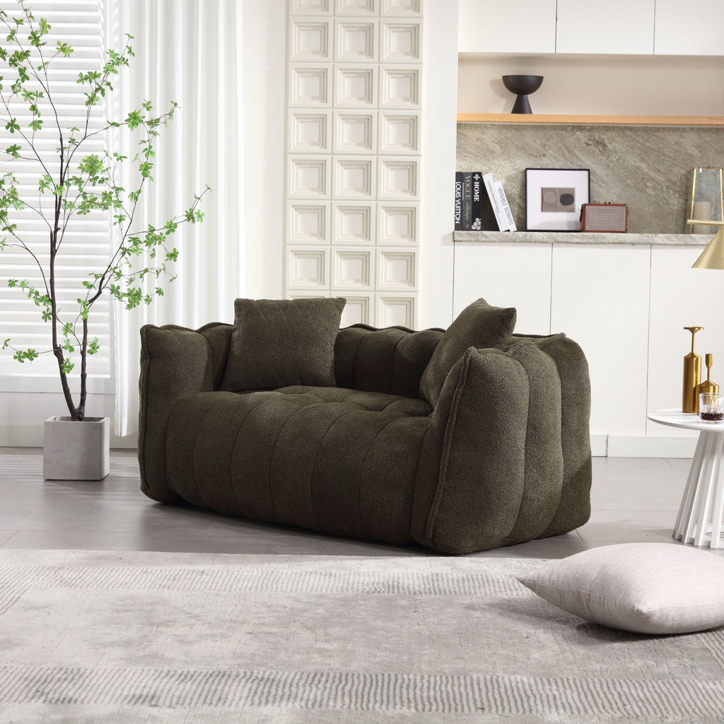 Cozy Beanbag Chair With High Resilience Foam Core For 2