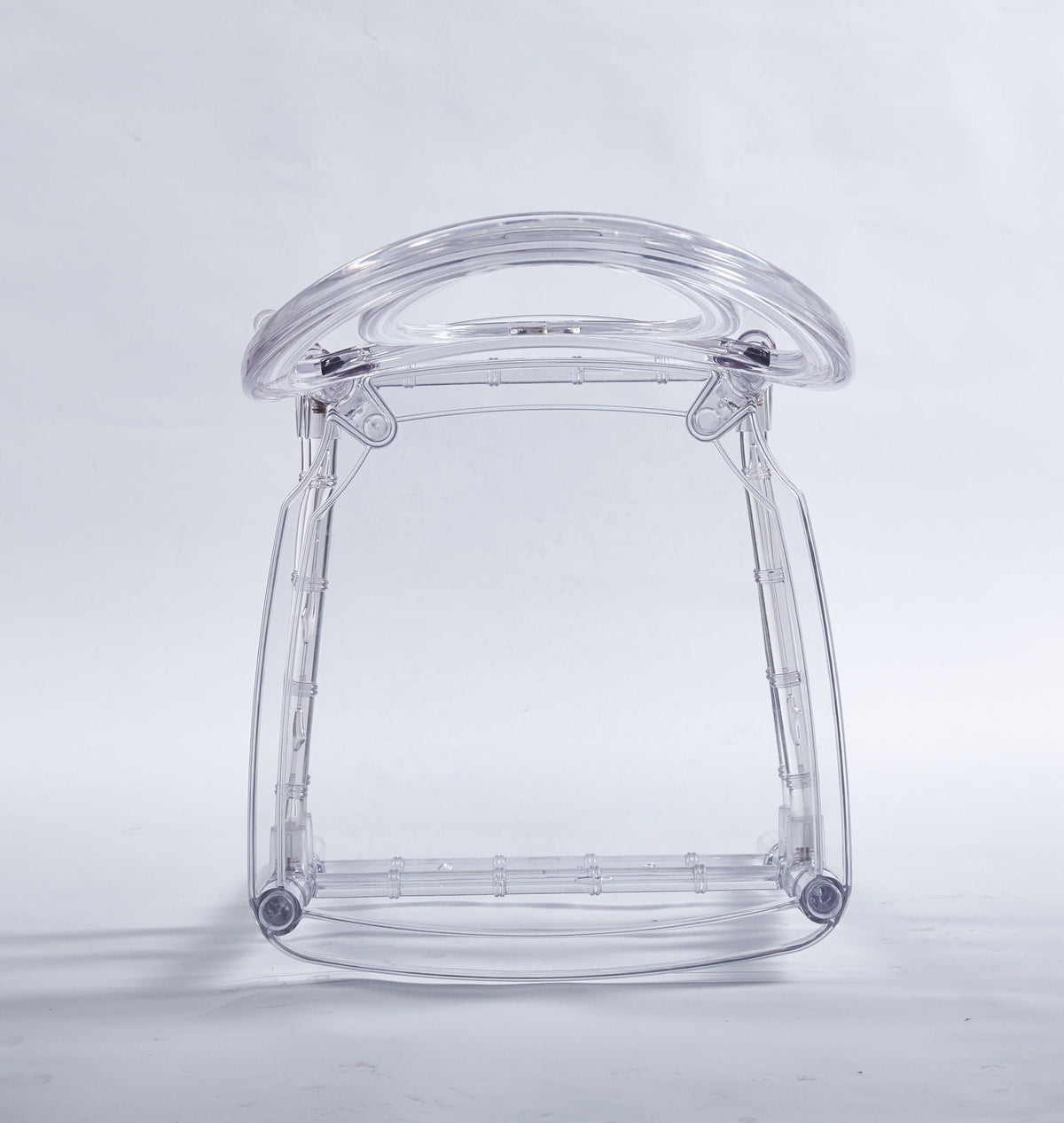 Dining Chair, Plastic Seat, Welding Chair (Set of 4) - Transparent