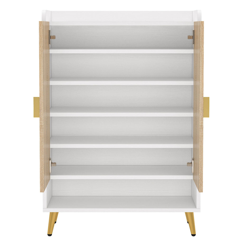 Shoe Cabinet With Doors, 7 Tier Storage Organizer