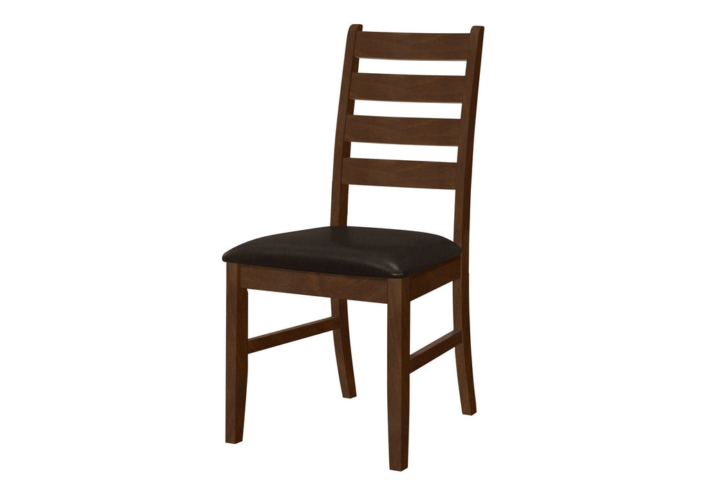 Transitional Upholstered Dining Chairs Set of 2 - Brown