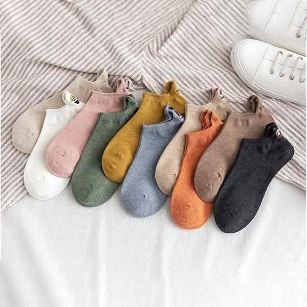 10-Pack: Embroidered Expression Women Socks