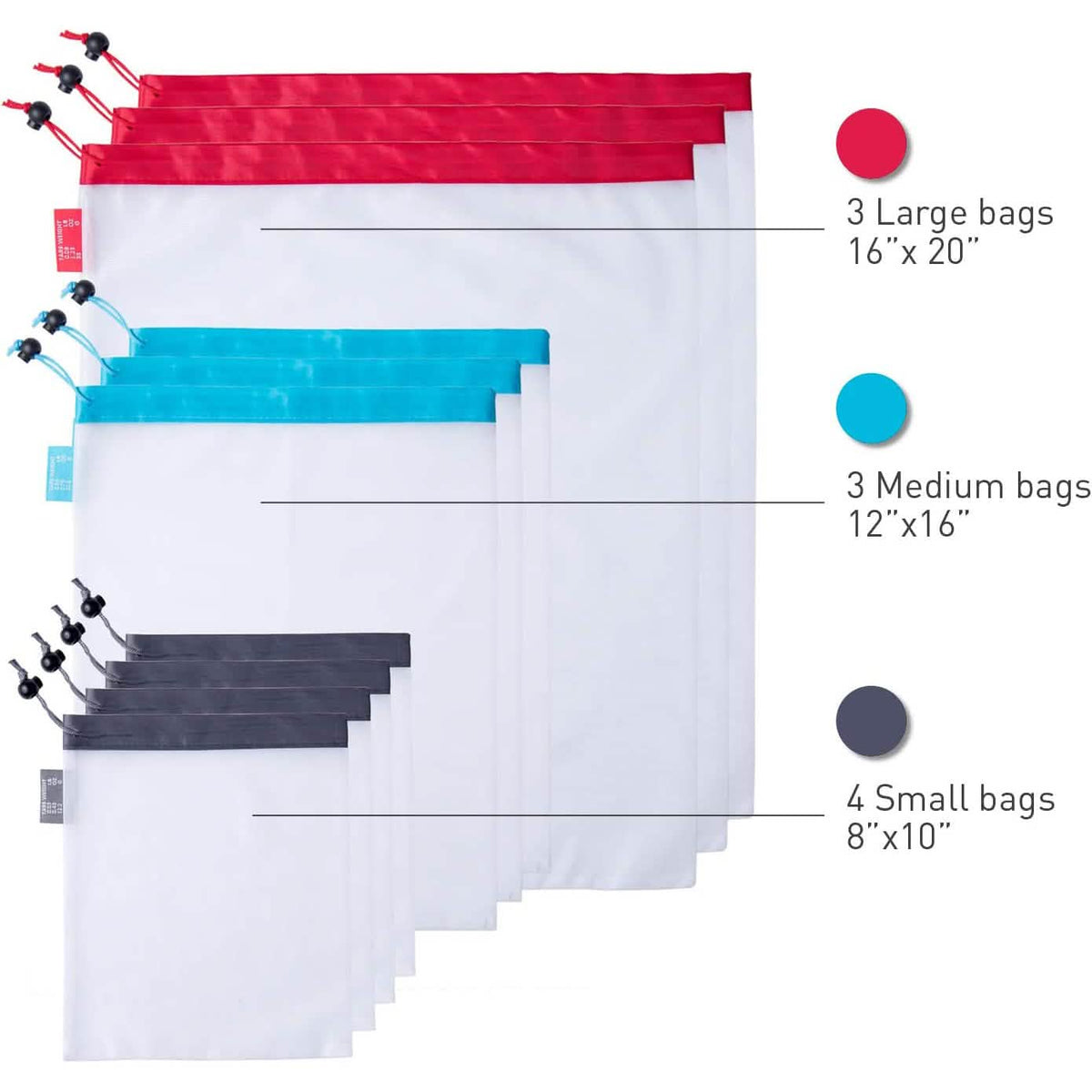 10-Pack: StarPack Reusable Produce Bags