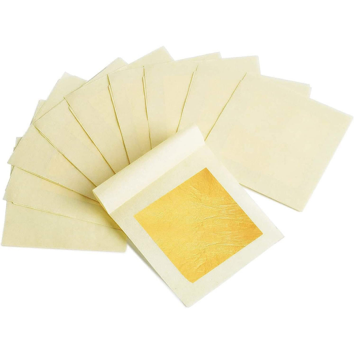10-Piece: 4.33cm Edible Gold Leaf Sheets