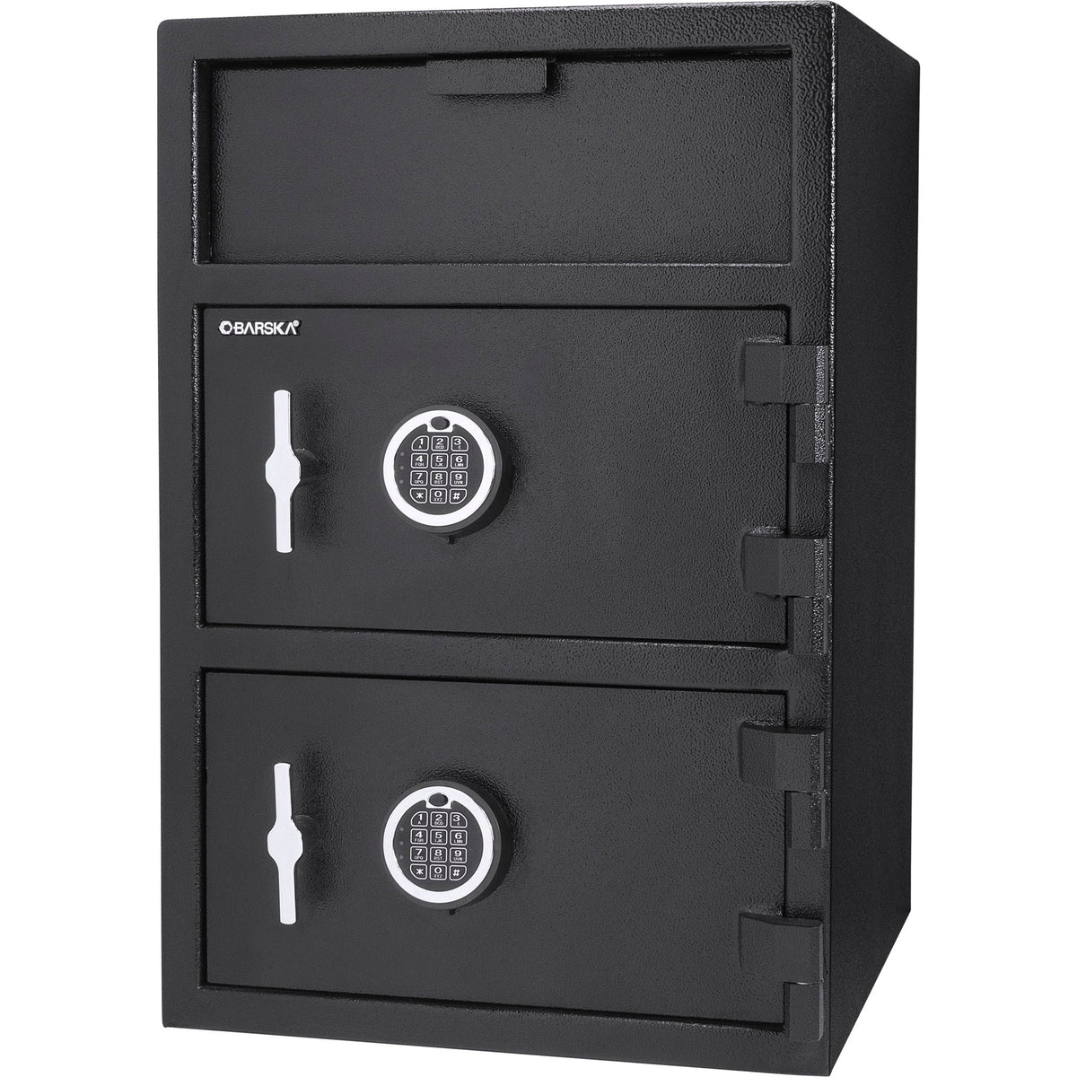 Digital Keypad 2 Lock Depository Safe 1 6 2 Cubic Ft - Black