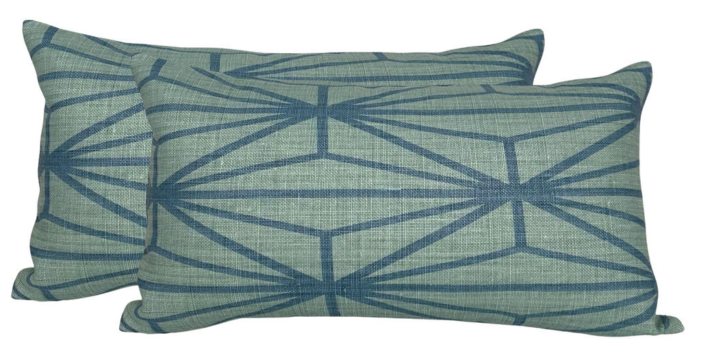 Katana Pillow Cover in Jade, Kelly Wearstler Textiles