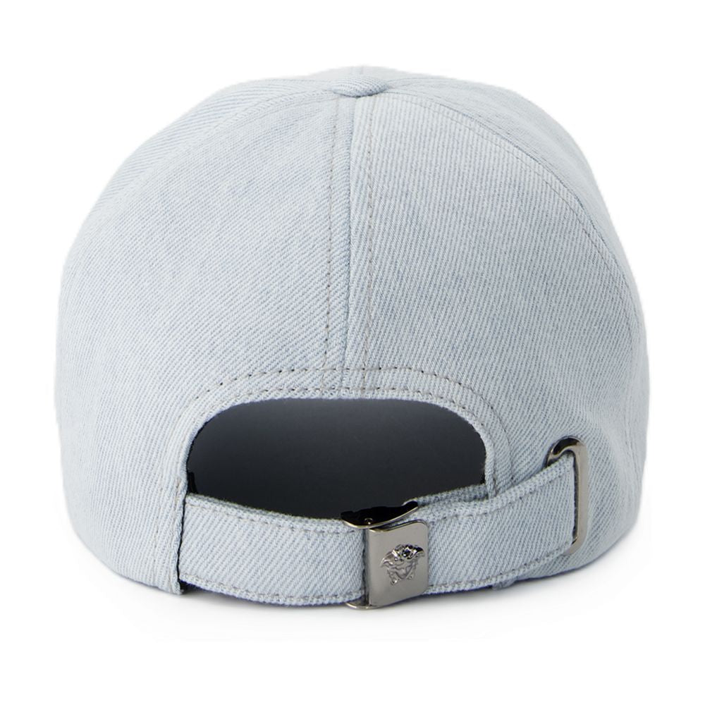 VERSACE Men's Denim Multi-Color Cap - SS24 Collection