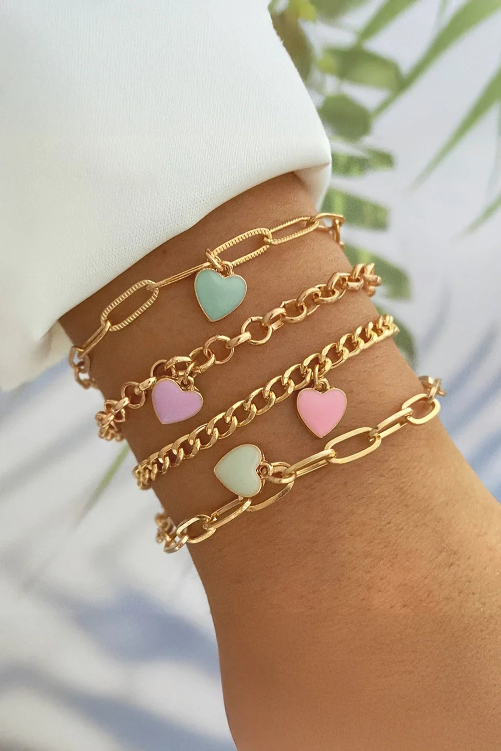 Heart Charm Bracelet