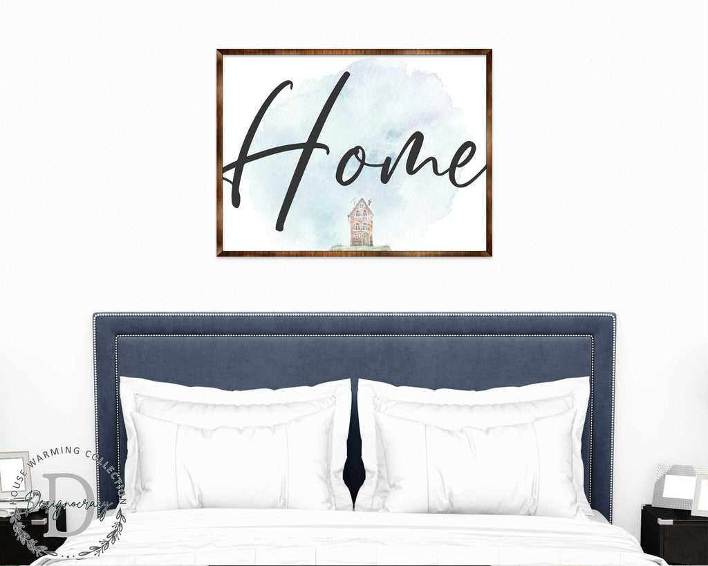Home - Wooden Housewarming Gift - Contemporary Decor - Wall Decor - Farmhouse Sign - 310338