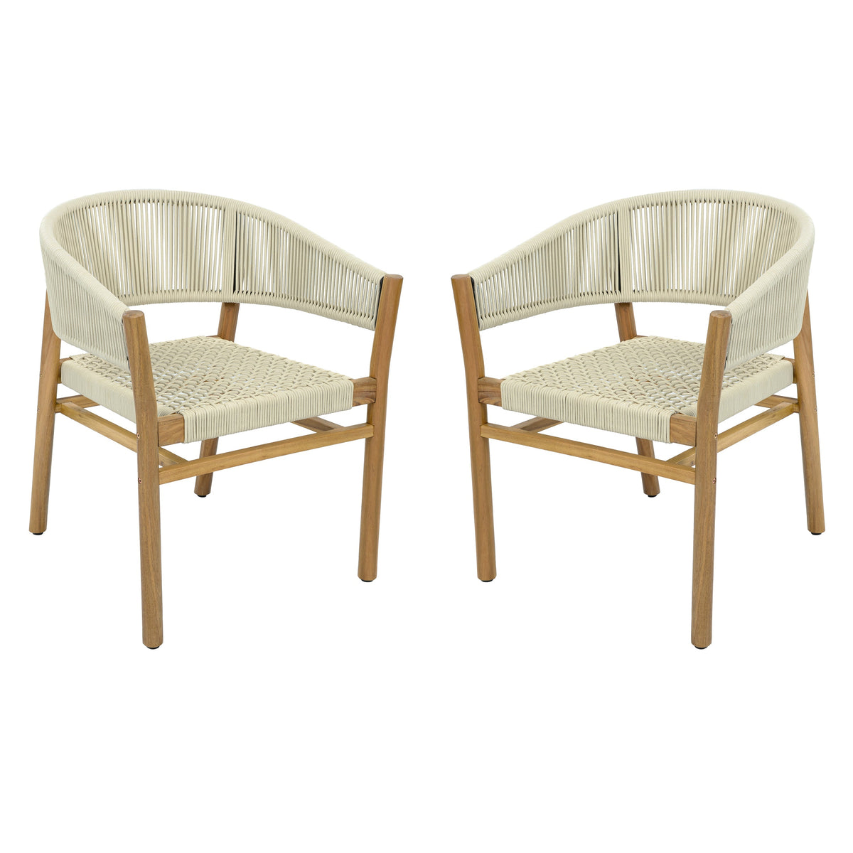 Outdoor Accent Chair Set - 2 Person Seating Group