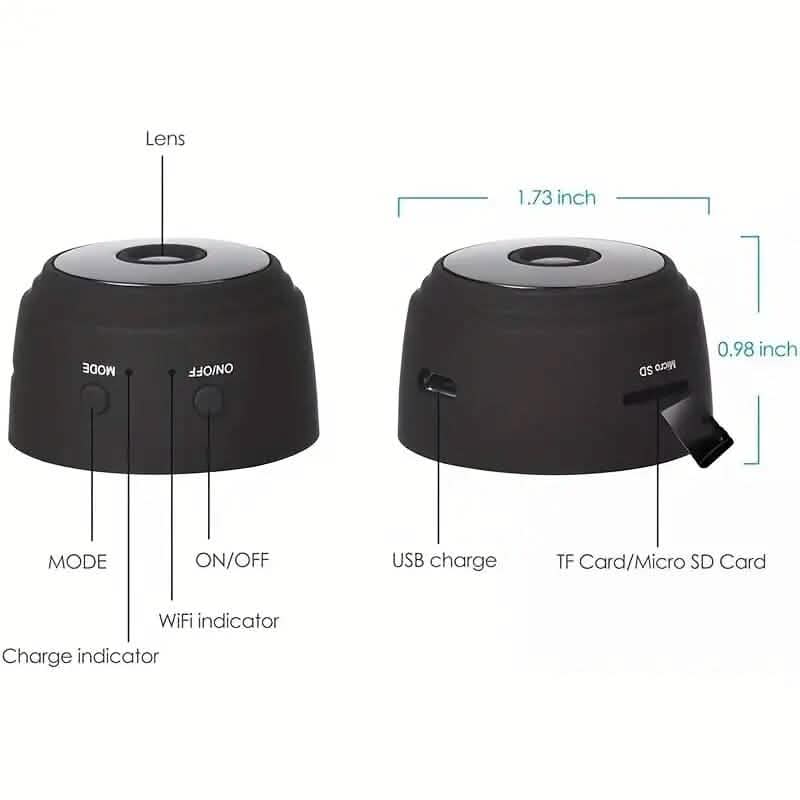 1080P Mini Wireless 2.4G Surveillance Hidden Camera