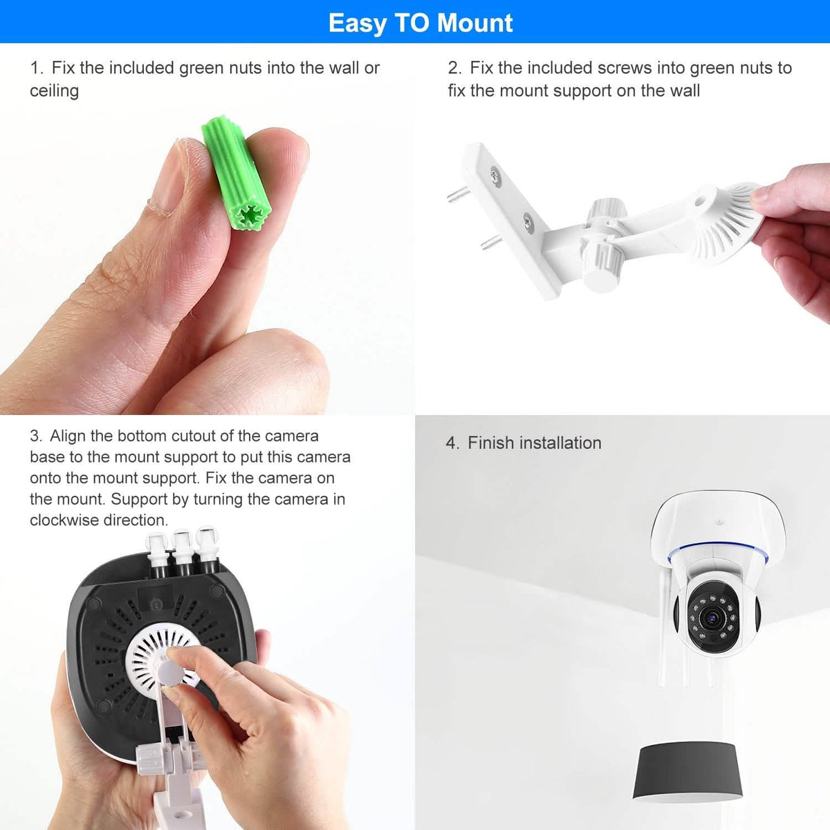 1080P WiFi IP Camera Motion Detection IR Night Vision Camcorder